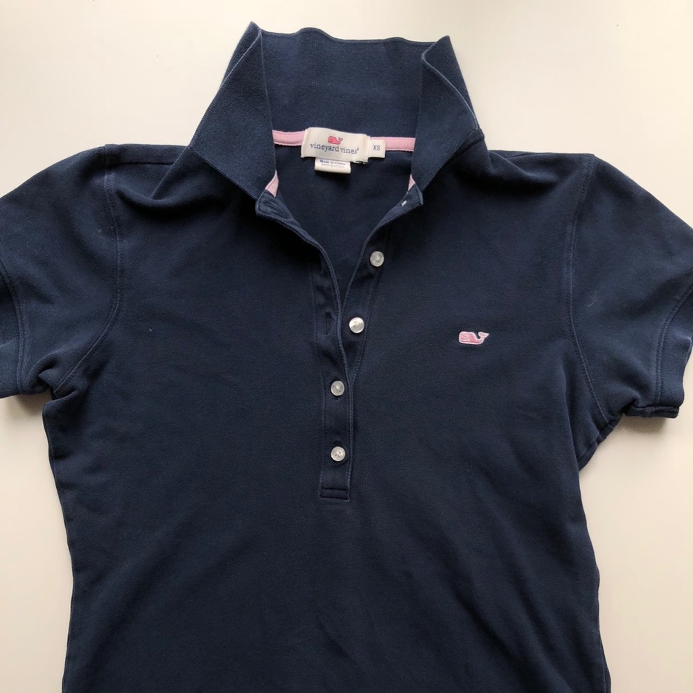 Vintage Vines Womens Polo: Garment Dyed Pique Polo
